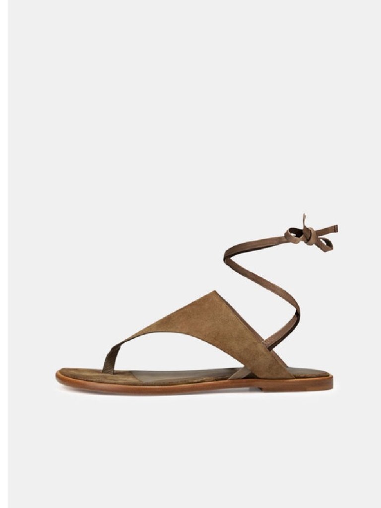 Vince Eastwood Suede Wrap Sandals Size Eu 38/Us 8